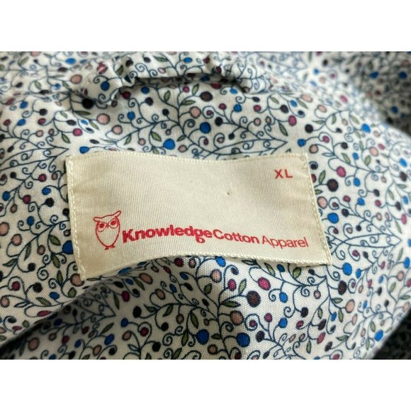 Knowledge Cotton Apparel Men's Shirt Blue Print - Picture 8 of 8